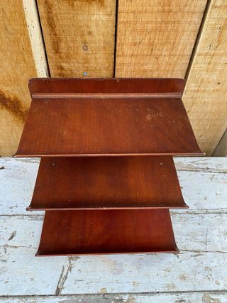 Estanteria vintage de plywood