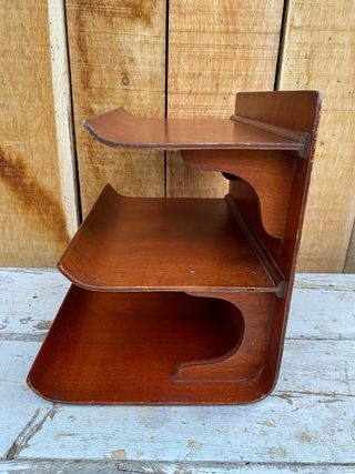 Estanteria vintage de plywood