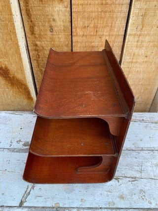 Estanteria vintage de plywood