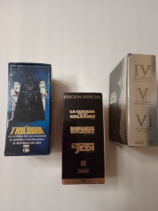 Trilogía Star Wars guerra galaxias VHS Edición Esp