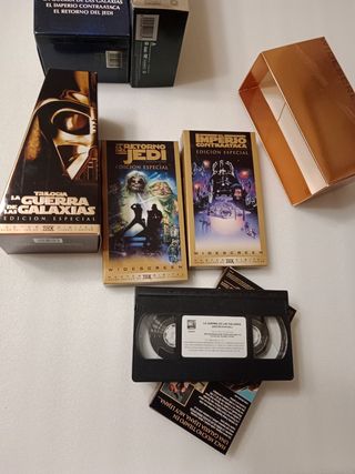Trilogía Star Wars guerra galaxias VHS Edición Esp
