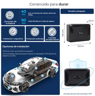 Salind 11 Localizzatore GPS Magnete Auto Macchinari