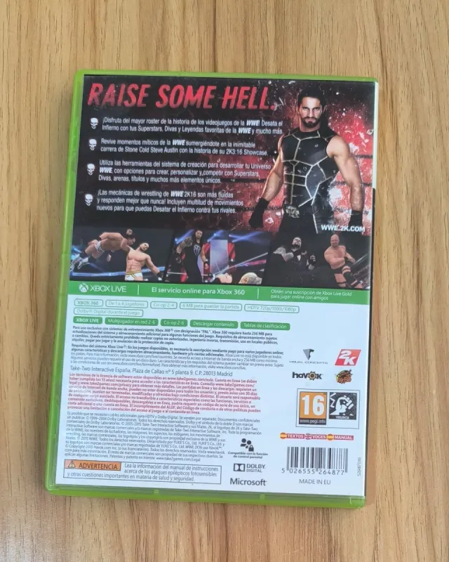 🇪🇦 WWE 2K16 Xbox 360 Completo