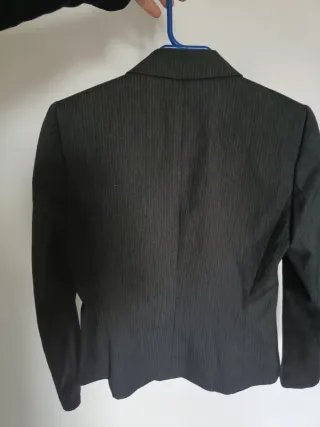 Chaqueta Tahari Arthur S. Levine Gris Talla XS