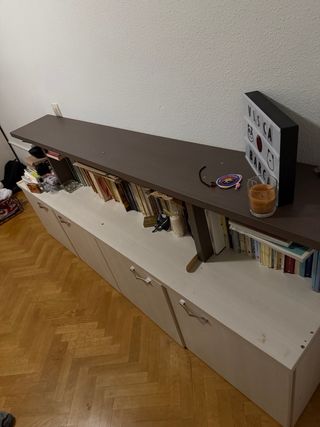 Estantería y Mueble Modular Beige/Marrón