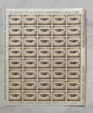 40 Francobolli San Marino Lire 4