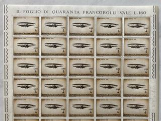 40 Francobolli San Marino Lire 4