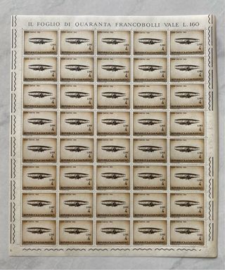 40 Francobolli San Marino Lire 4