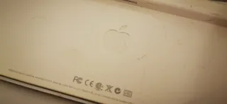 Teclado Apple Plata/Blanco USB