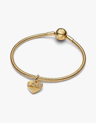 Colgante Corazón LOVE Bañado en Oro