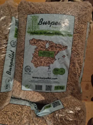 8 Sacos Pellets Burpellets 15 Kg.