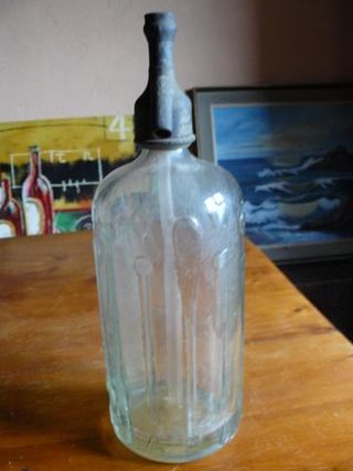 Sifón antiguo cabeza plomo