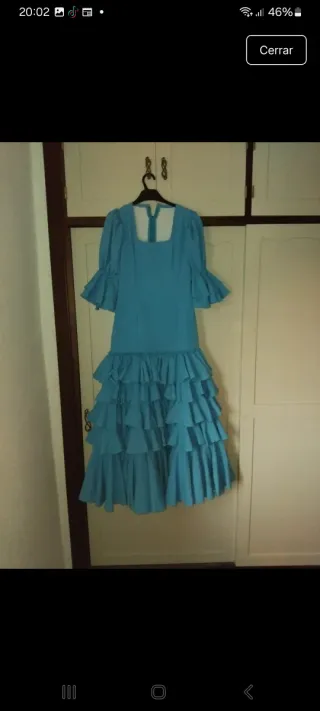 Vestido de flamenca azul