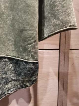 Blusa donna verde effetto used nr 147