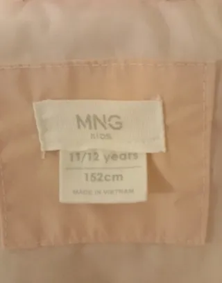 Chuvasquero de niña.  Mango 11 años