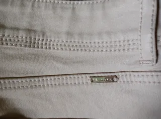 Massimo Dutti Pantalones Beige XXS