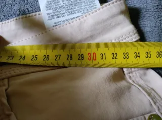 Massimo Dutti Pantalones Beige XXS