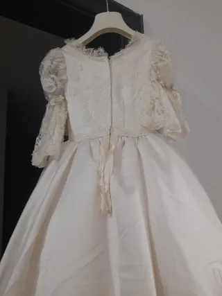 Vestito Comunione Romantico Pizzo e Tulle