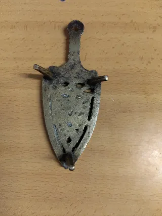 Soporte plancha , y candil muy antiguos