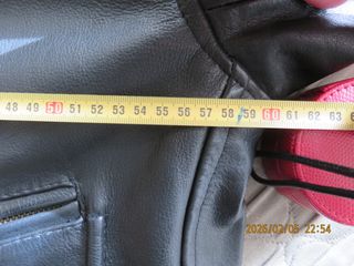 Cazadora Aviador Negra Cuero Vacuno