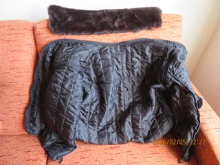 Cazadora Aviador Negra Cuero Vacuno