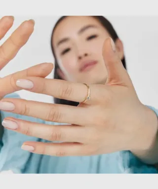 Anillo oro y topacio azul Tous Cool Joy