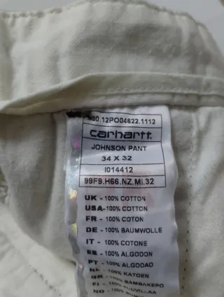 Pantalones Carhartt Camuflaje Militar Talla 34x34