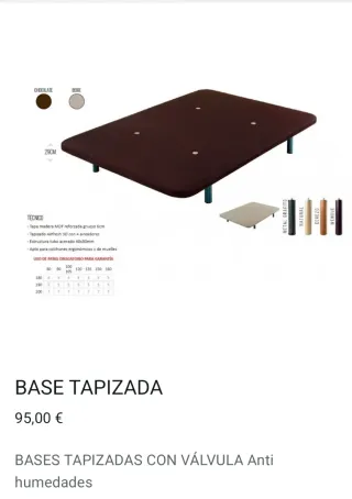 PACK OFERTA CANAPE●SOMIER●BASE TAPIZADA + COLCHON