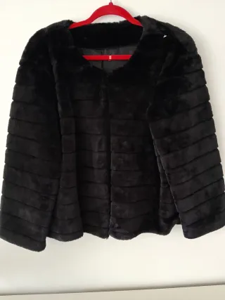 Chaqueta de pelo forrada ultrasuave