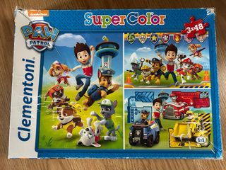 Puzzle y muñecos Patrulla Canina Clementoni