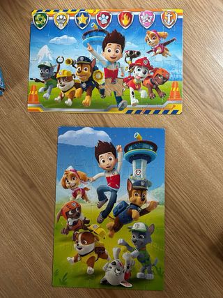 Puzzle y muñecos Patrulla Canina Clementoni