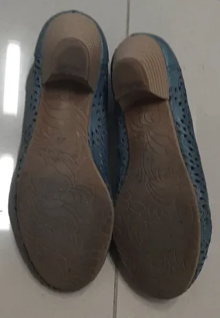 Zapatos bailarina OYCA color azul verdoso