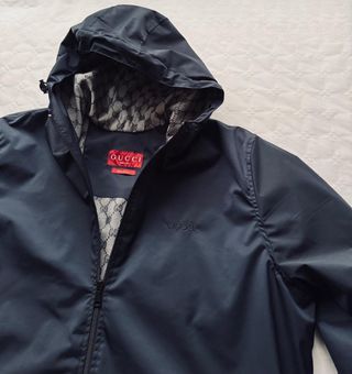 Chaqueta Gucci Talla 52 Negra y Gris grande