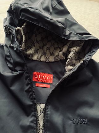Chaqueta Gucci Talla 52 Negra y Gris grande