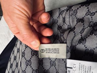 Chaqueta Gucci Talla 52 Negra y Gris grande