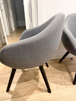 2 Poltrone Nordiche Grigie Quasi Nuove