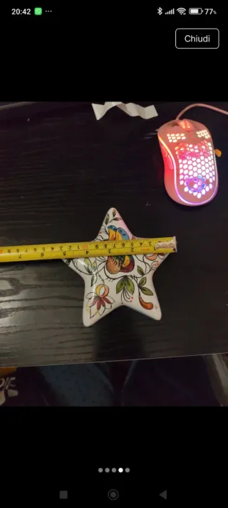 Stella ceramica vietrese fatta a mano