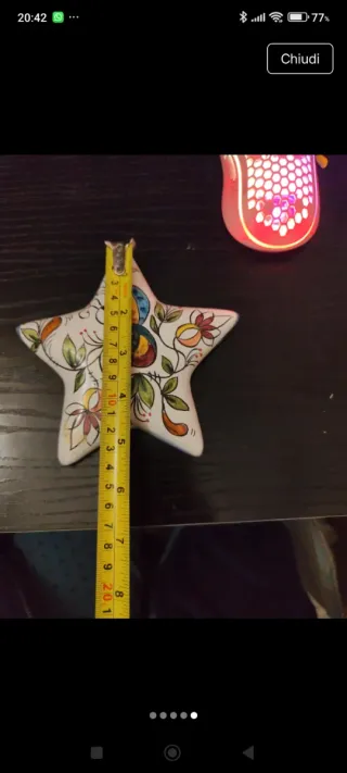 Stella ceramica vietrese fatta a mano