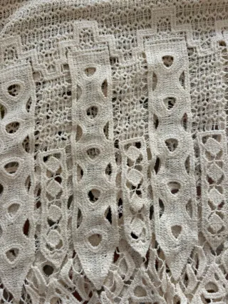 Jersey Zara calado manga larga crema