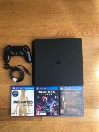 ps4 slim 500gb+ 3 giochi