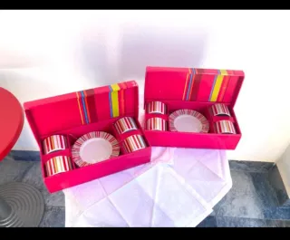 2 Juegos Café Vintage Porcelana 4 servicios cada u