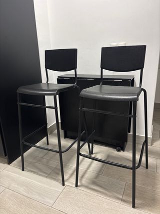 Taburetes negros (2 unidades)