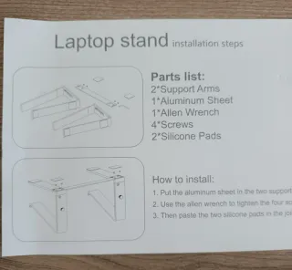 Soporte portátil aluminio