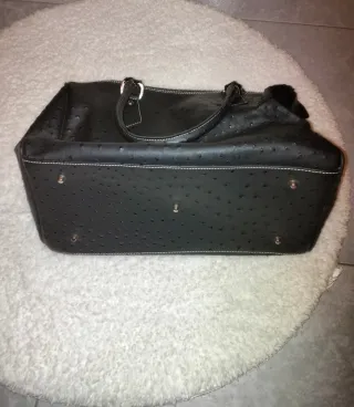 Bolso Negro El potro de piel