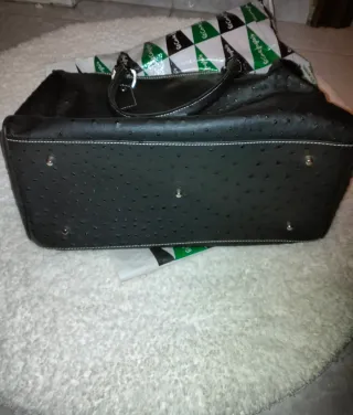 Bolso Negro El potro de piel