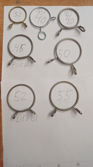 GUARDAPOLVOS Y ABRAZADERAS PARA HORQUILLAS MOTO