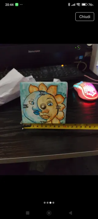 Orologio ceramica vietrese fatto a mano