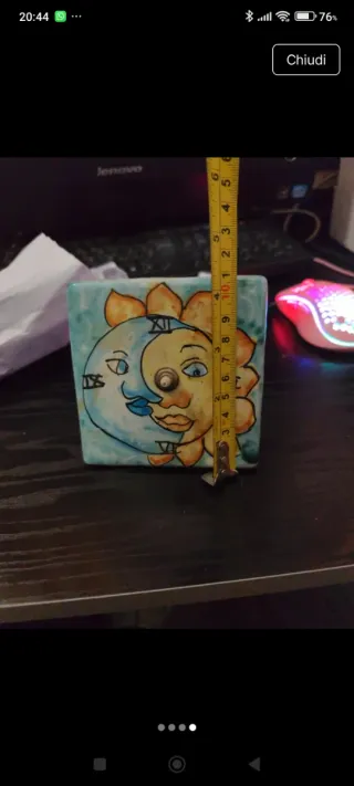 Orologio ceramica vietrese fatto a mano