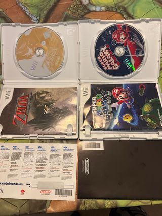 Wii: Mario Galaxy y Zelda Twilight Princess PAL