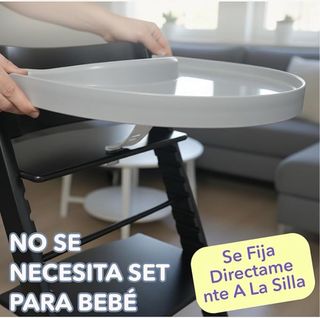 Bandeja para silla alta trona GRIS SIN ESTRENAR